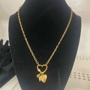 Kendra Scott Gold Vermeil Heart Charm Necklace